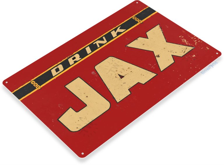 Jax Beer Distressed Metal Tin Sign A058