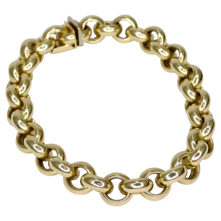 14k Gold Chain Link Bracelet