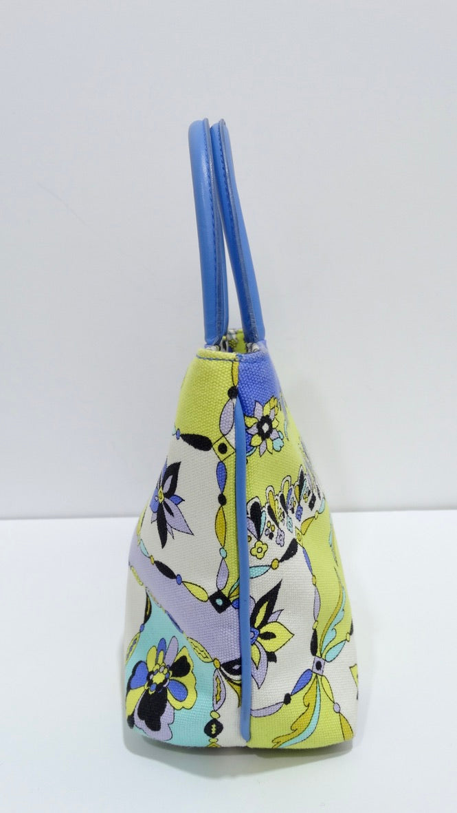 Emilio Pucci Canvas Top Handle Bag