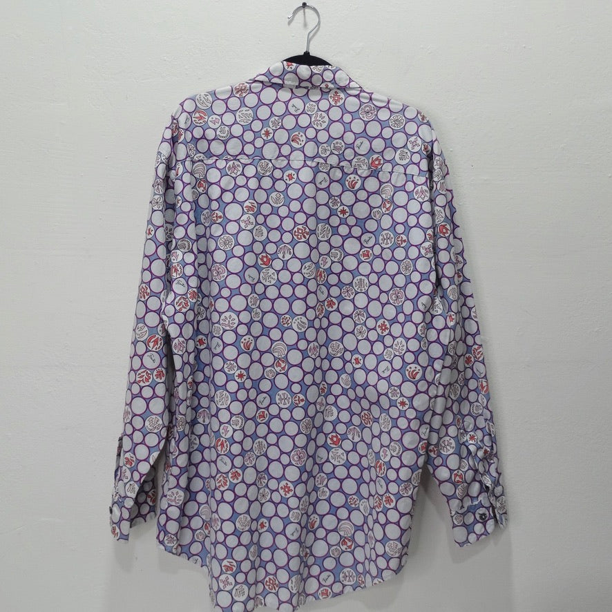 Mens Emilio Pucci Printed Button Down Shirt