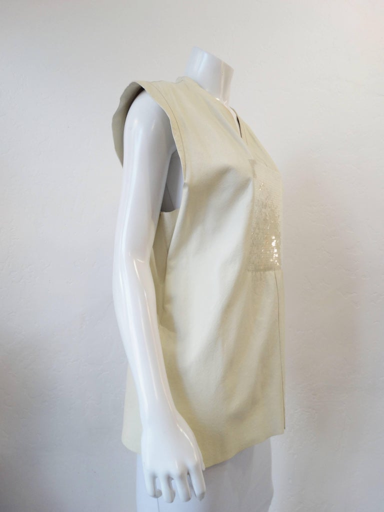 1980s Gianni Versace Calfskin Sequin Vest