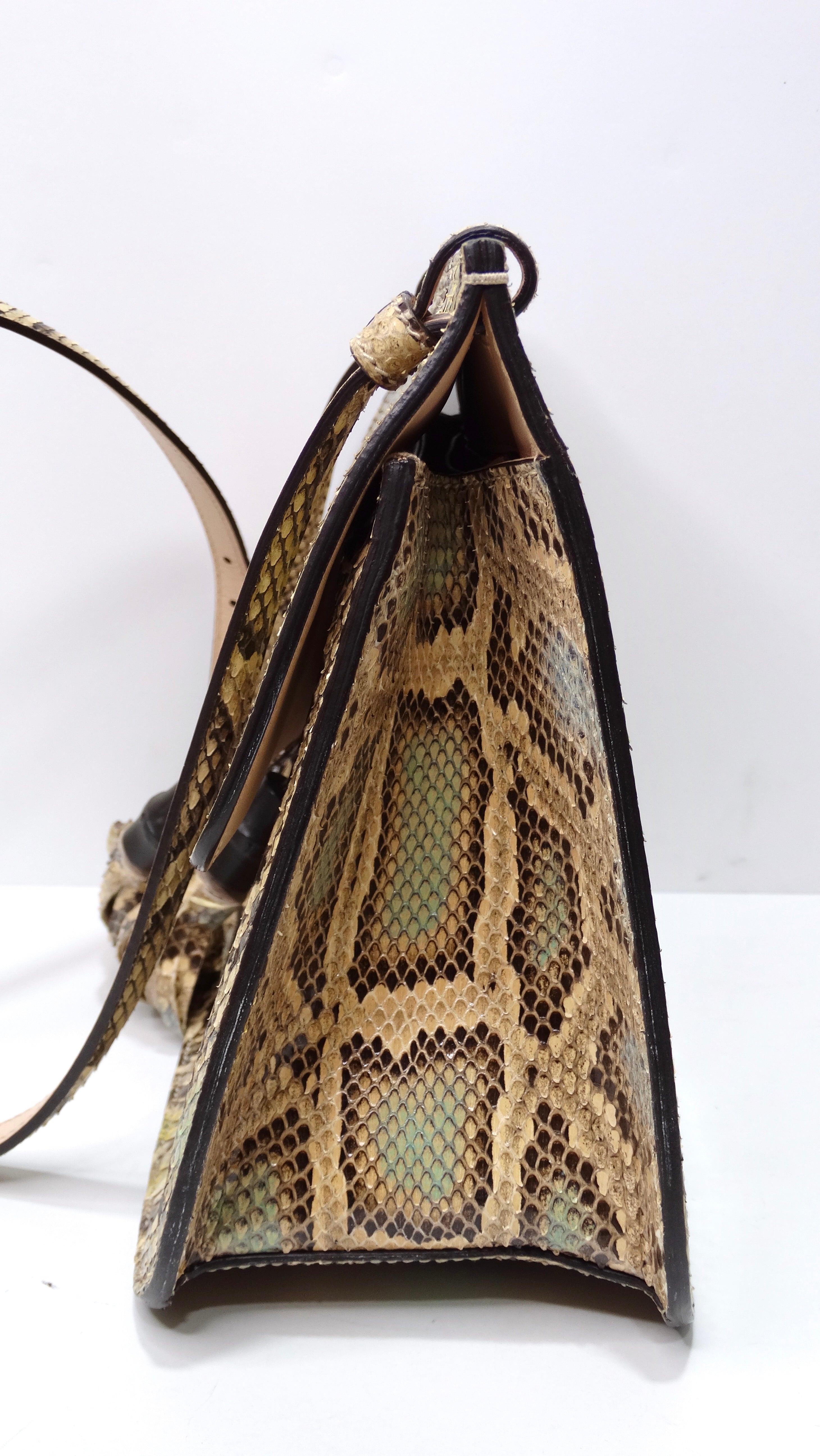 Gucci Python Tassel Crossbody Bag