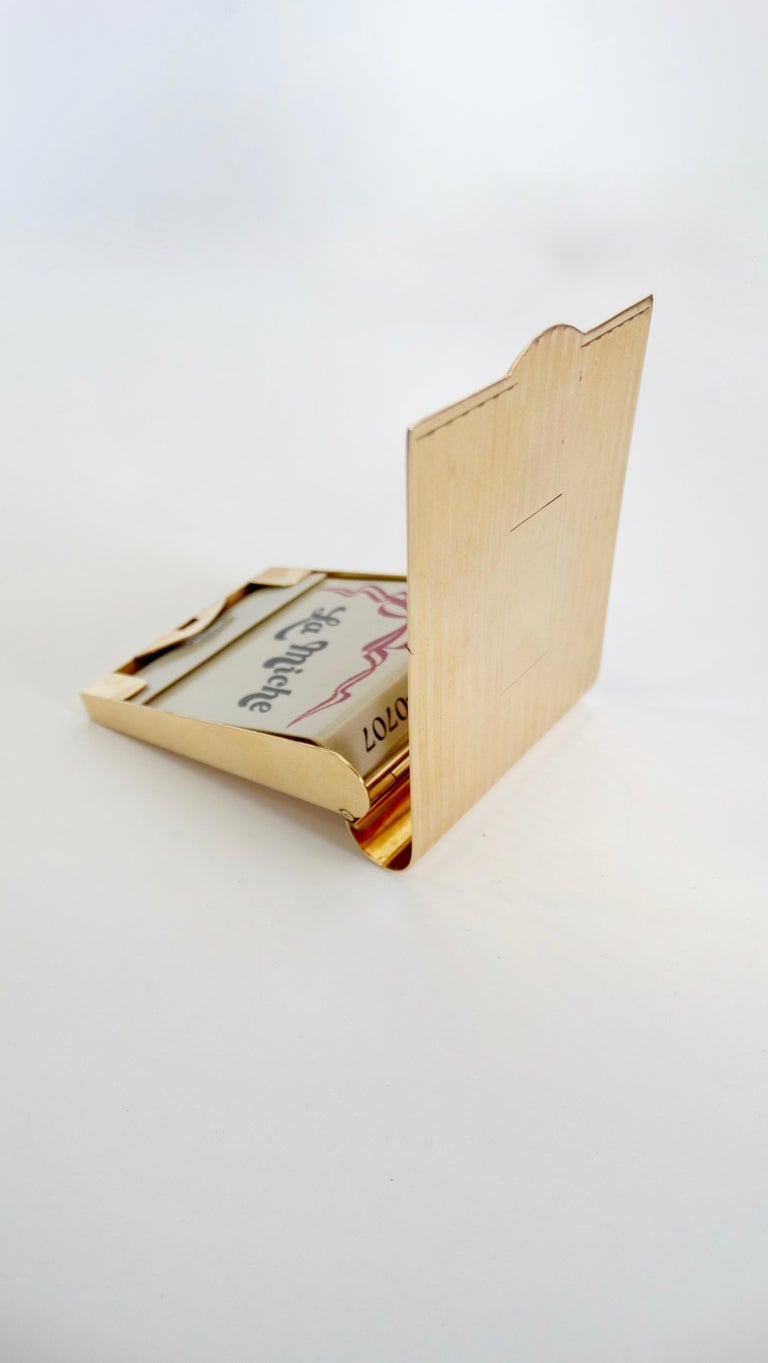 Cartier 14kt Gold Match Book Holder