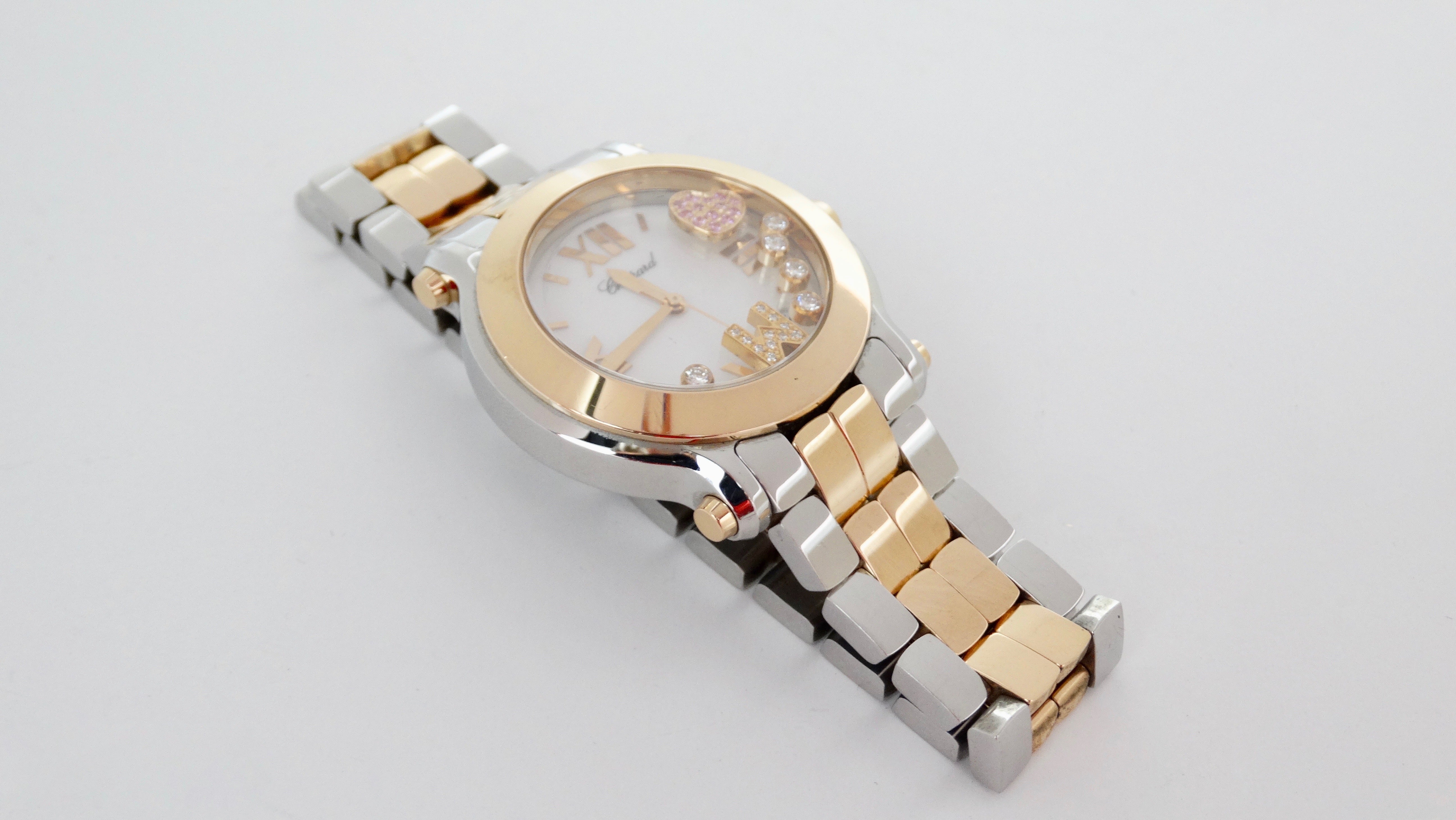 Chopard Happy Diamond Sport 18kt Rose Gold Watch