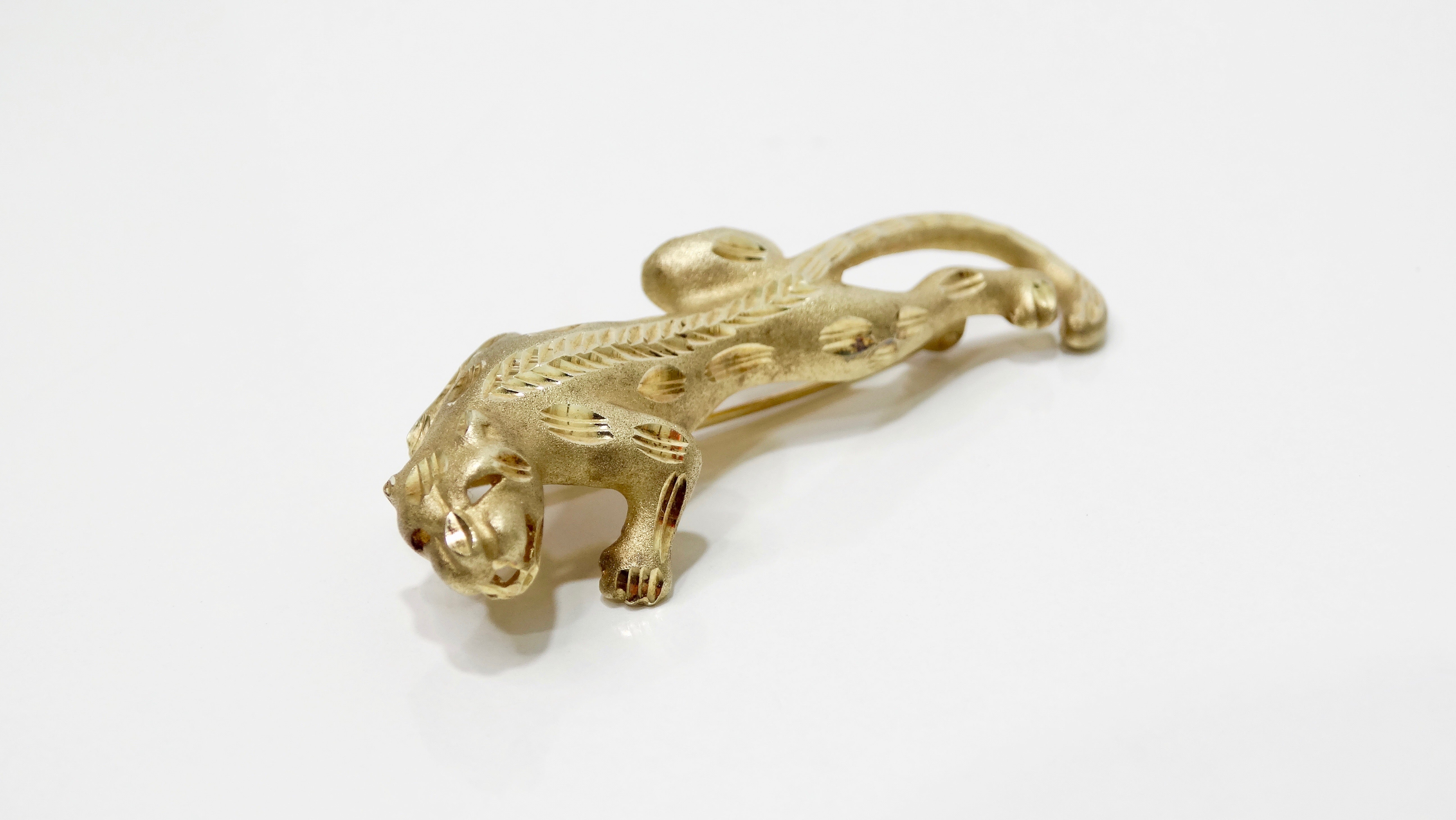 Yellow Gold Panther Brooch