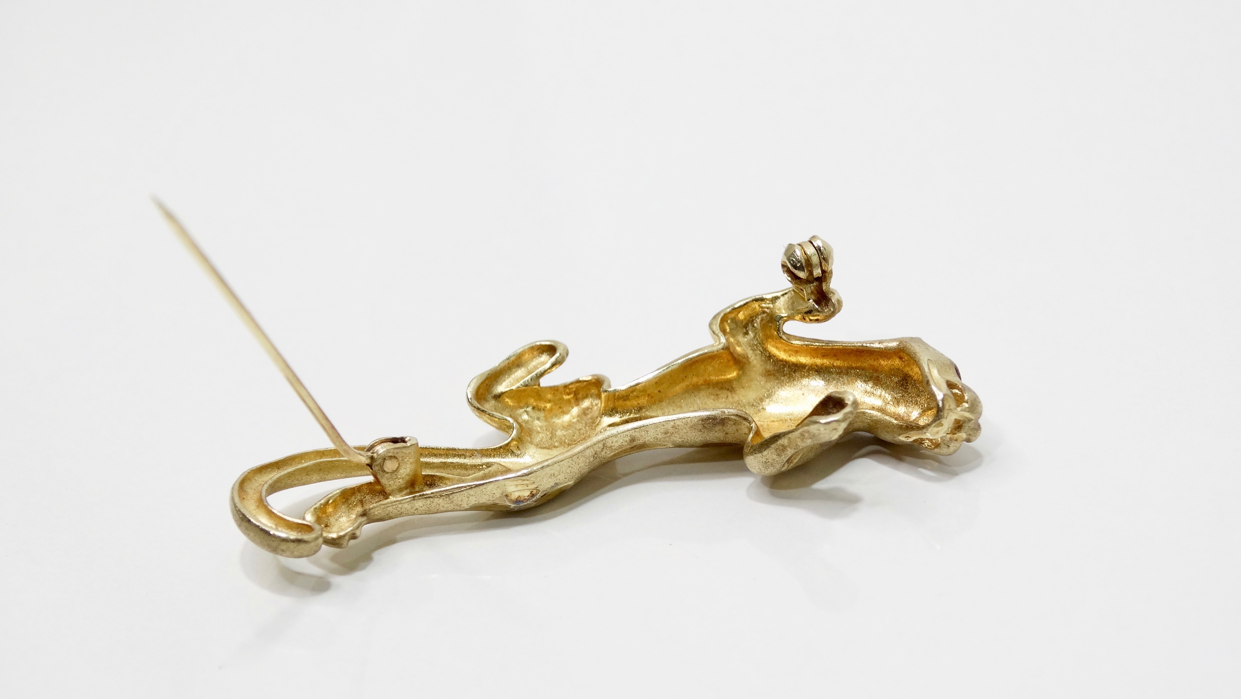 Yellow Gold Panther Brooch