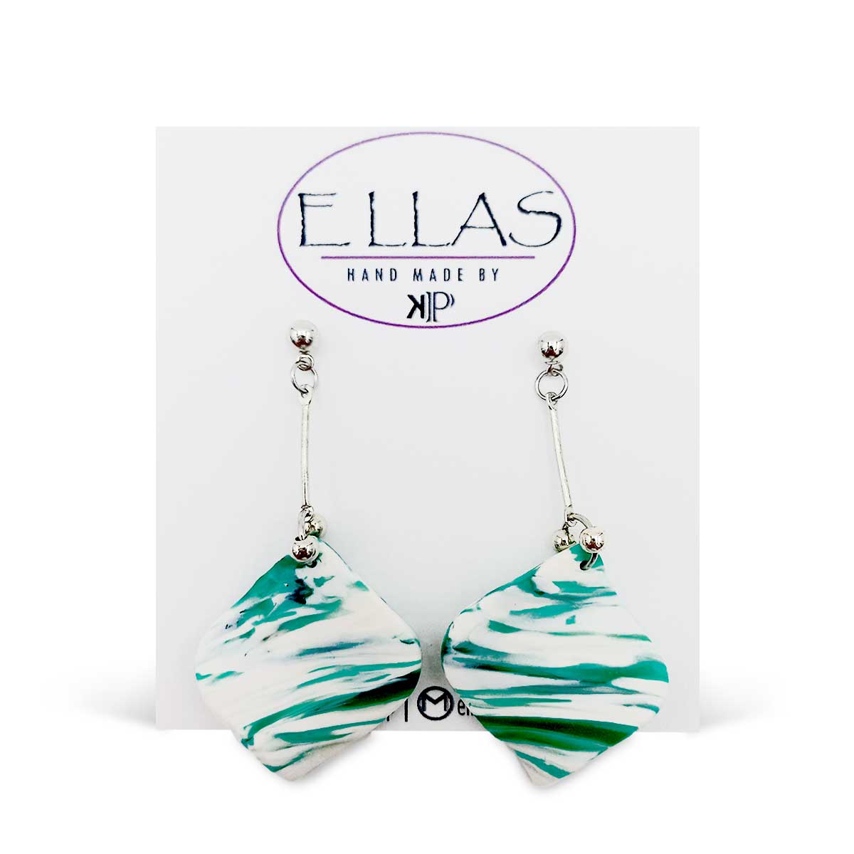 Ellas By KP Green Love 4 Dangle Earrings