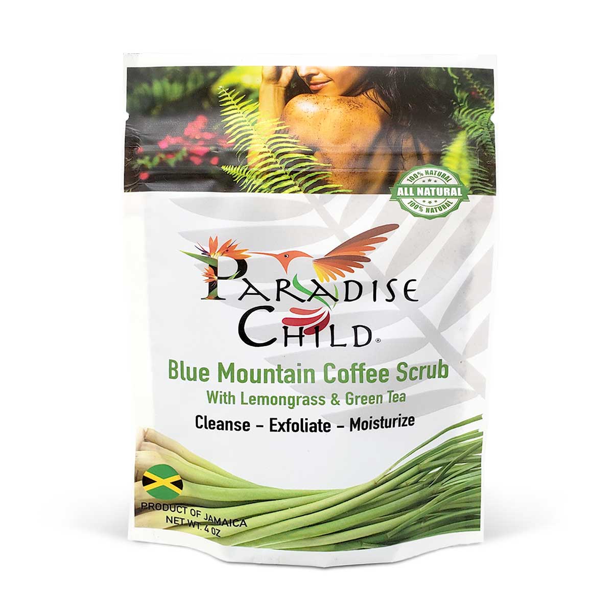 Paradise Child Blue Mountain Coffee with Lemongrass & Green Tea Scrub