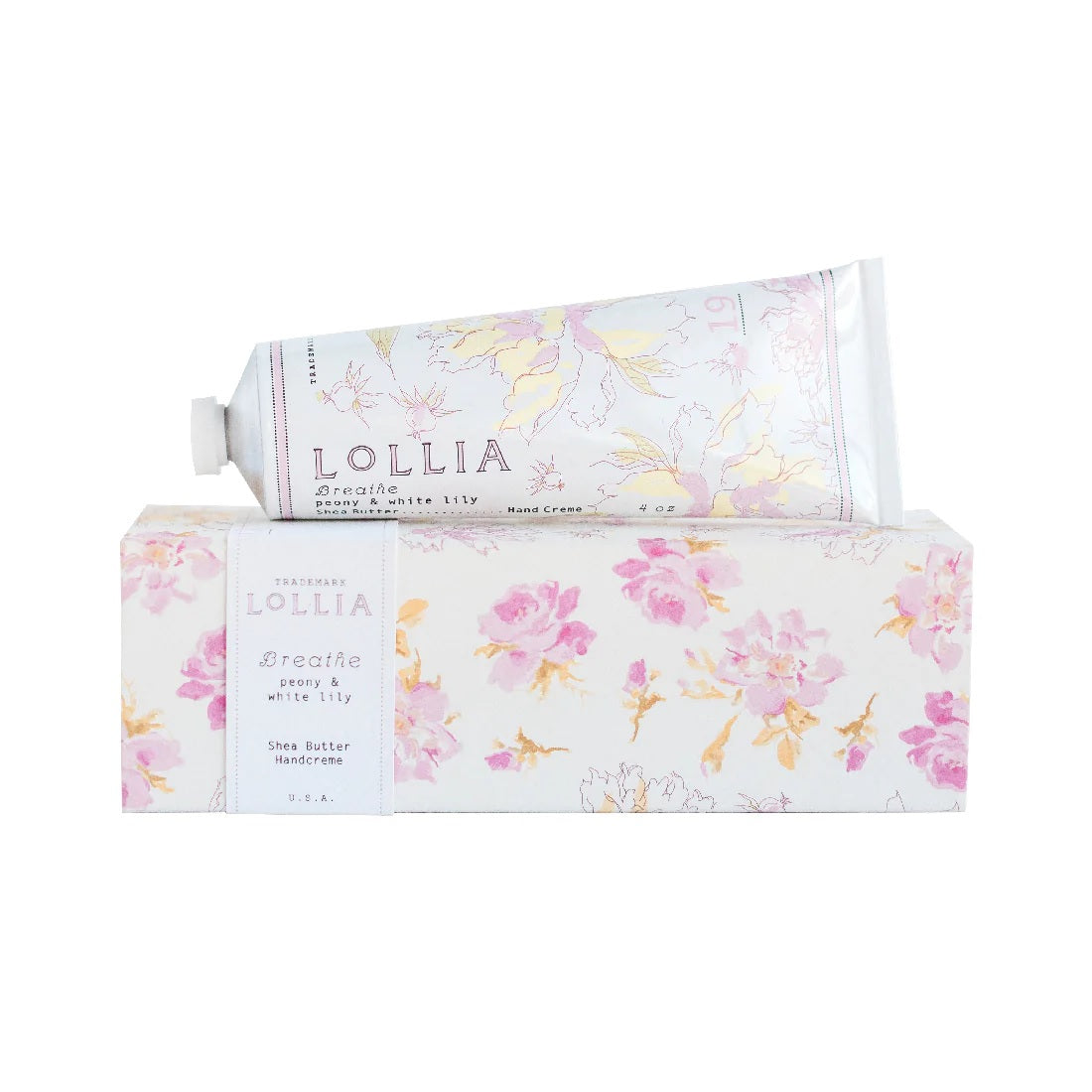 LOLLIA BREATHE NO. 19 - PEONY & WHITE LILYSHEA BUTTER HAND CREME