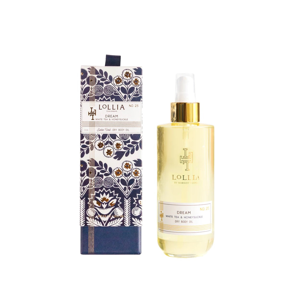 LOLLIA DREAM NO. 25 WHITE TEA & HONEYSUCKLE DRY BODY OIL