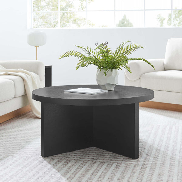 Silas Round Mango Wood Coffee Table By Modway