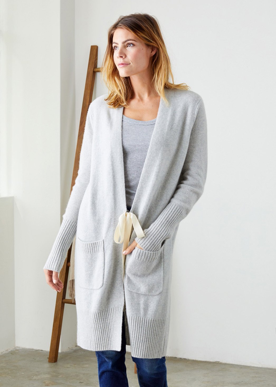 Ellie Cardigan Heather Grey