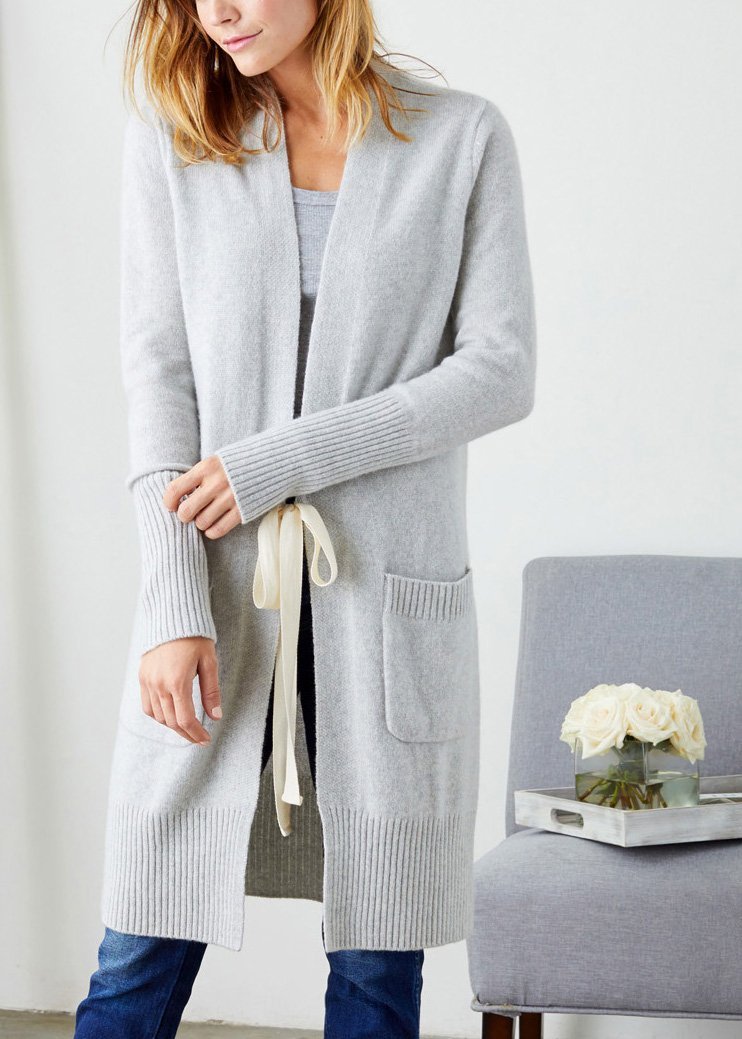 Ellie Cardigan Heather Grey