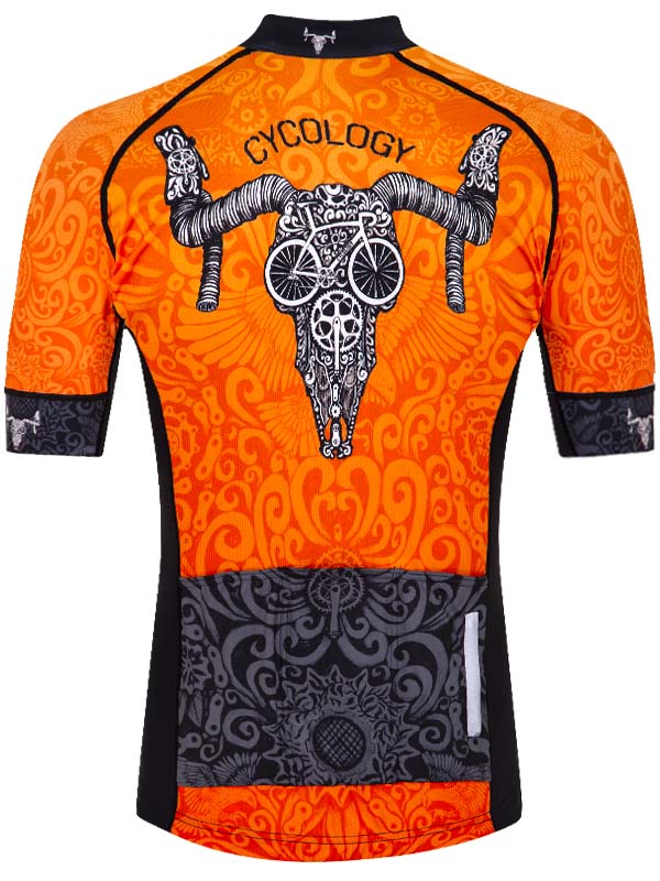 Life Behind Bars Men's Orange Cycling Jersey | Cycology USA