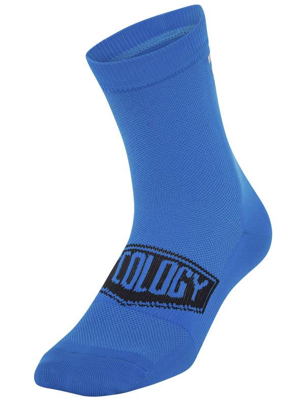 Cycology Blue Reflective Logo Cycling Socks | Cycology USA