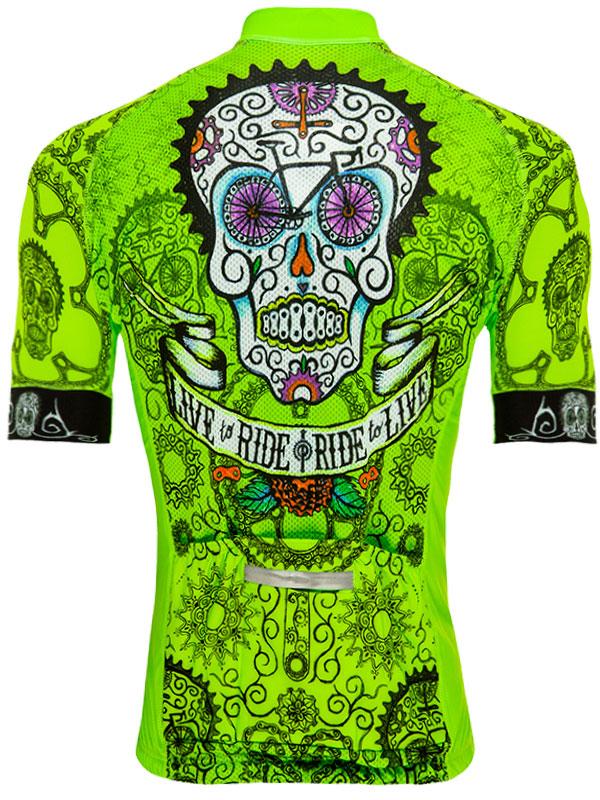 Day of the Living (Lime) Mens Cycling Jersey | Cycology USA