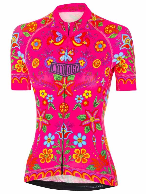 Frida Pink Short Sleeve Cycling Jersey | Cycology USA