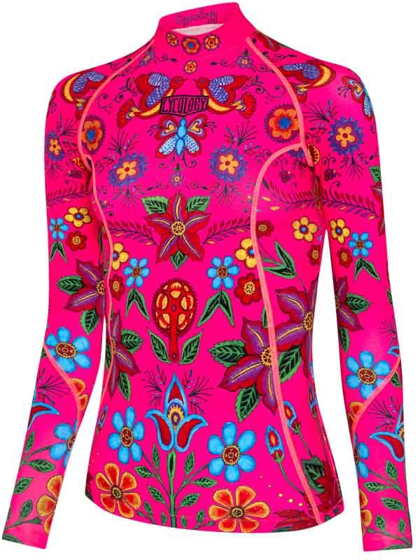 Frida Women's (Pink) Long Sleeve Base Layer | Cycology USA