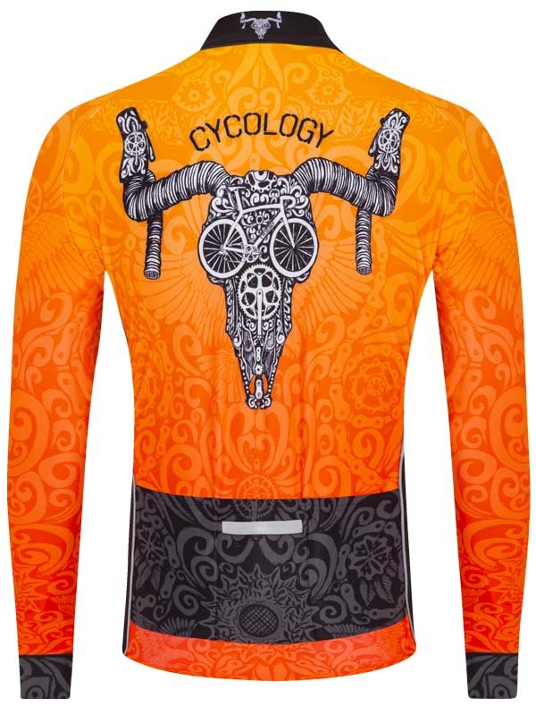 Life Behind Bars Orange Long Sleeve Cycling Jersey | Cycology USA