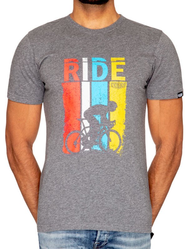 Ride Men's Dark Grey Cycling T Shirt | Cycology USA