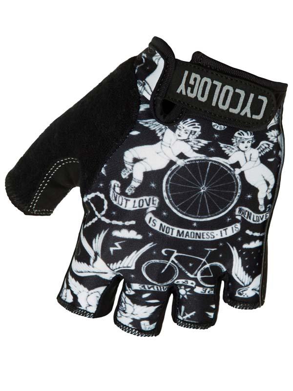 Velo Tattoo Black Cycling Gloves | Cycology USA