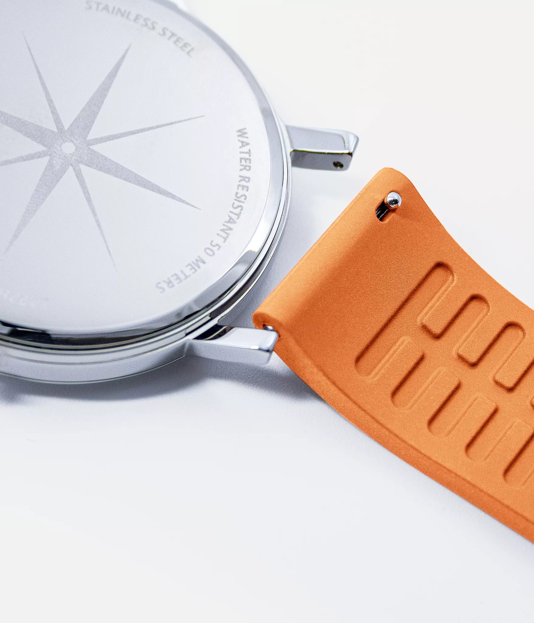 #SLIM | Orange 19mm Rubber - Watch Strap