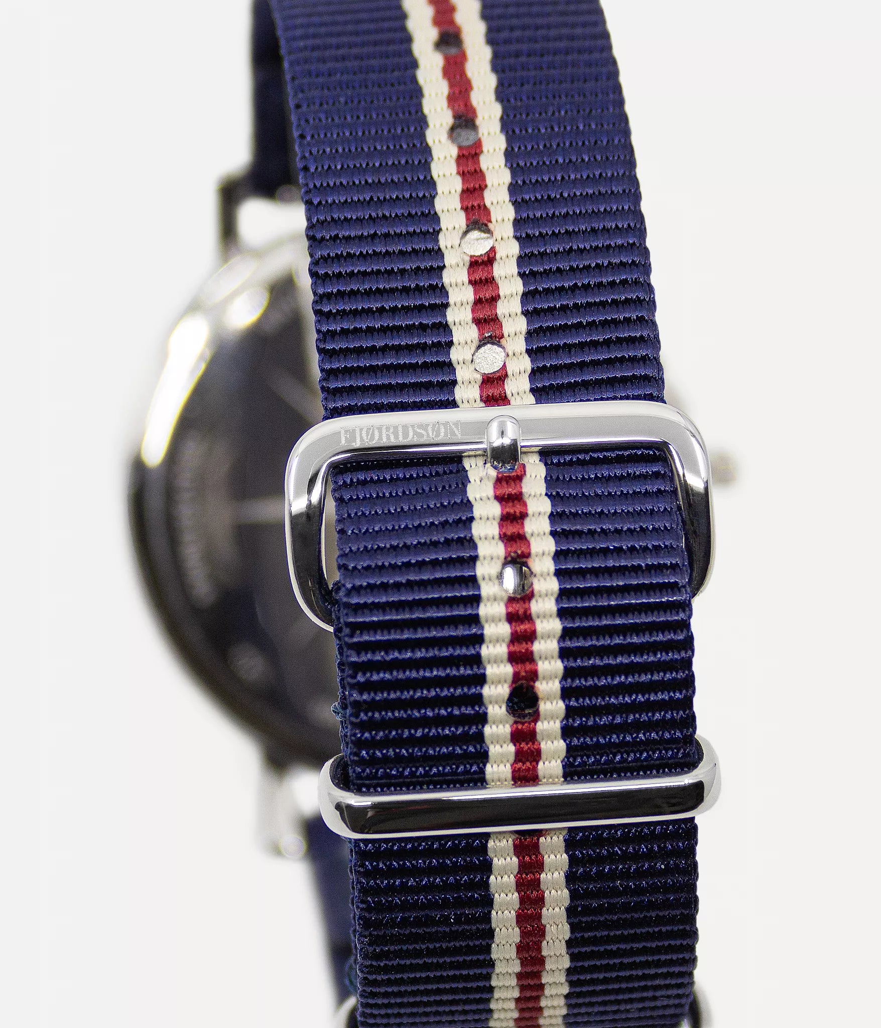 #9142 | Striped Navy Blue 20mm Nato - Watch Strap