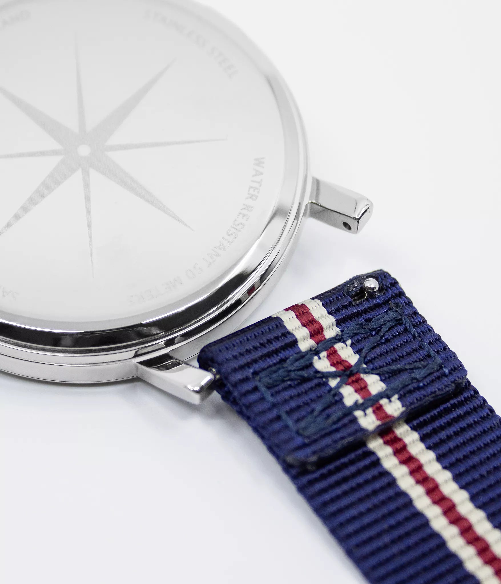 #9142 | Striped Navy Blue 20mm Nato - Watch Strap