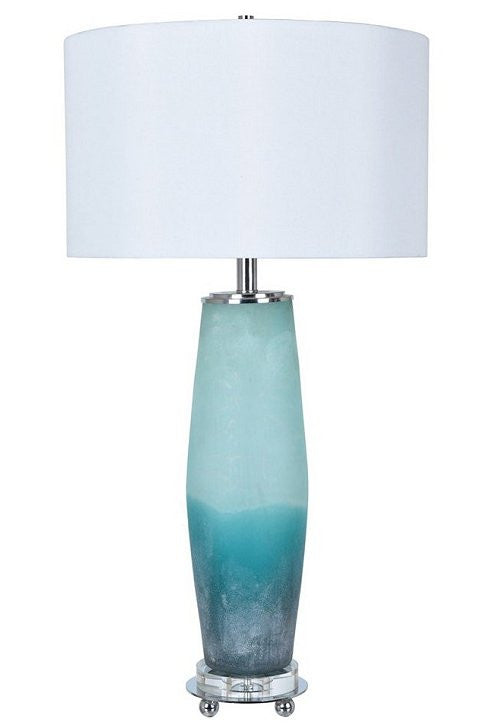 Frosted Sea Glass Table Lamp