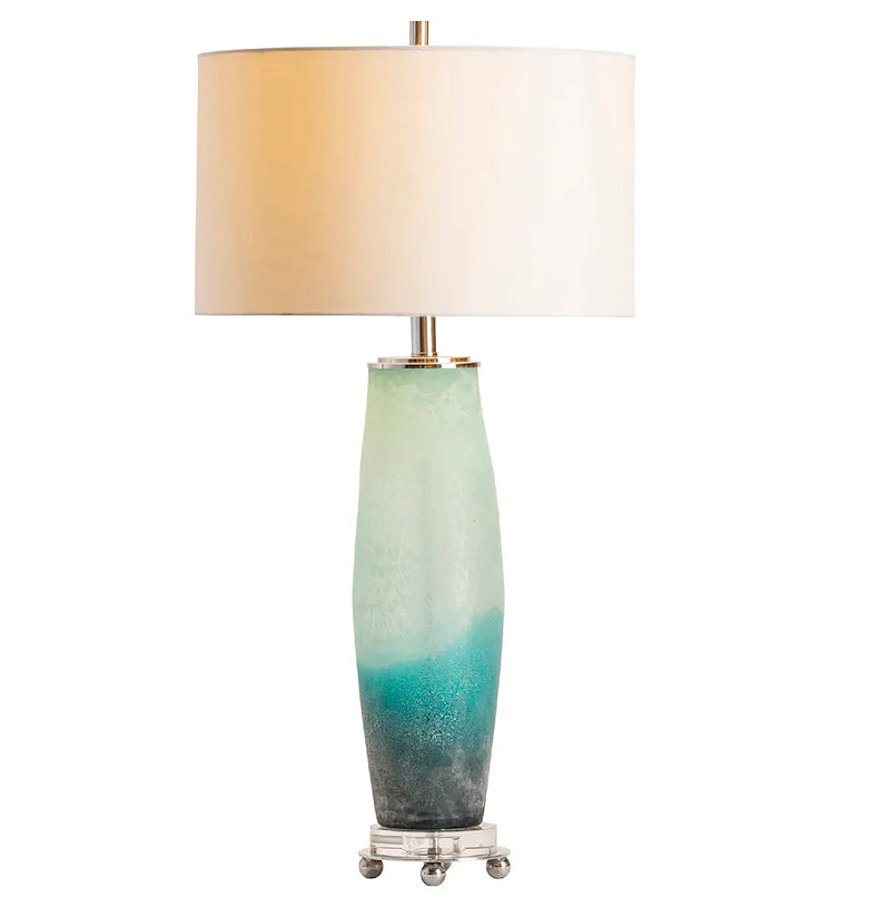 Frosted Sea Glass Table Lamp