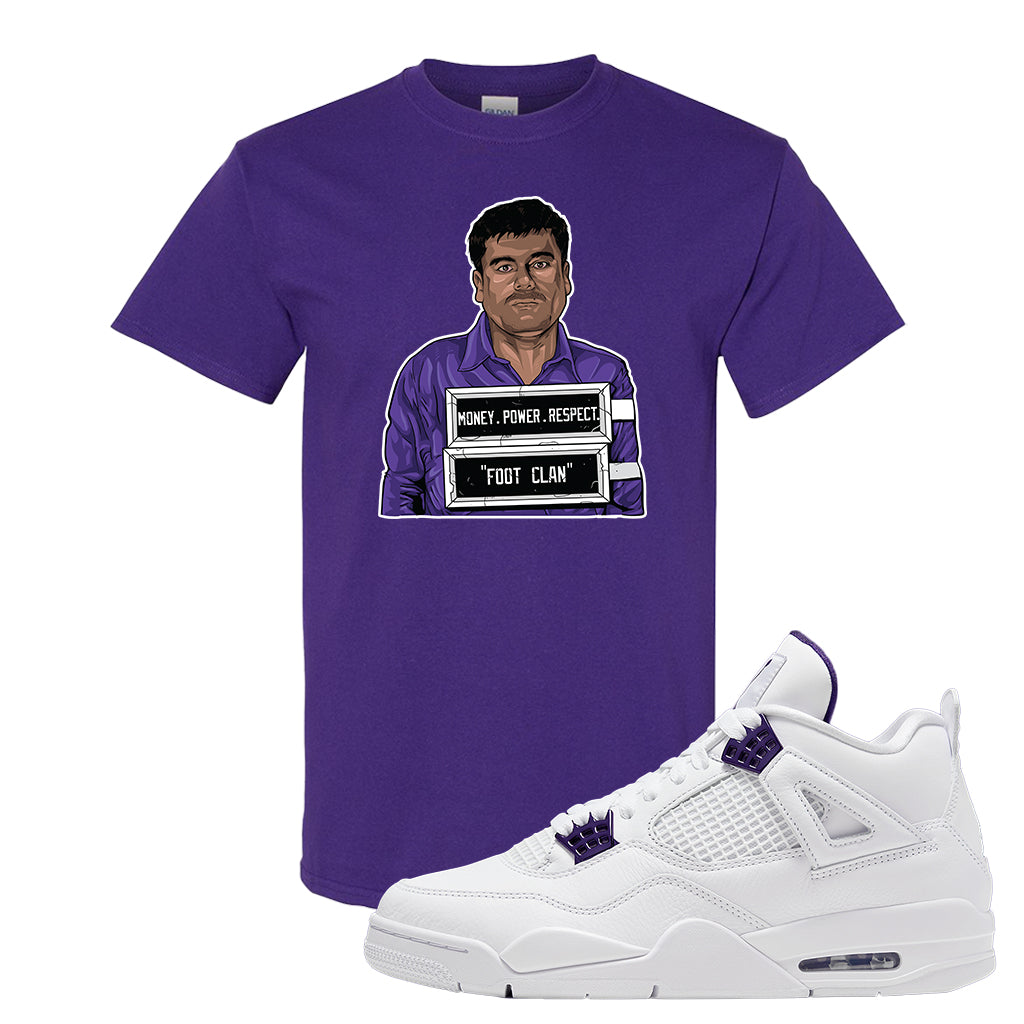 jordan 4 metallic purple t shirt