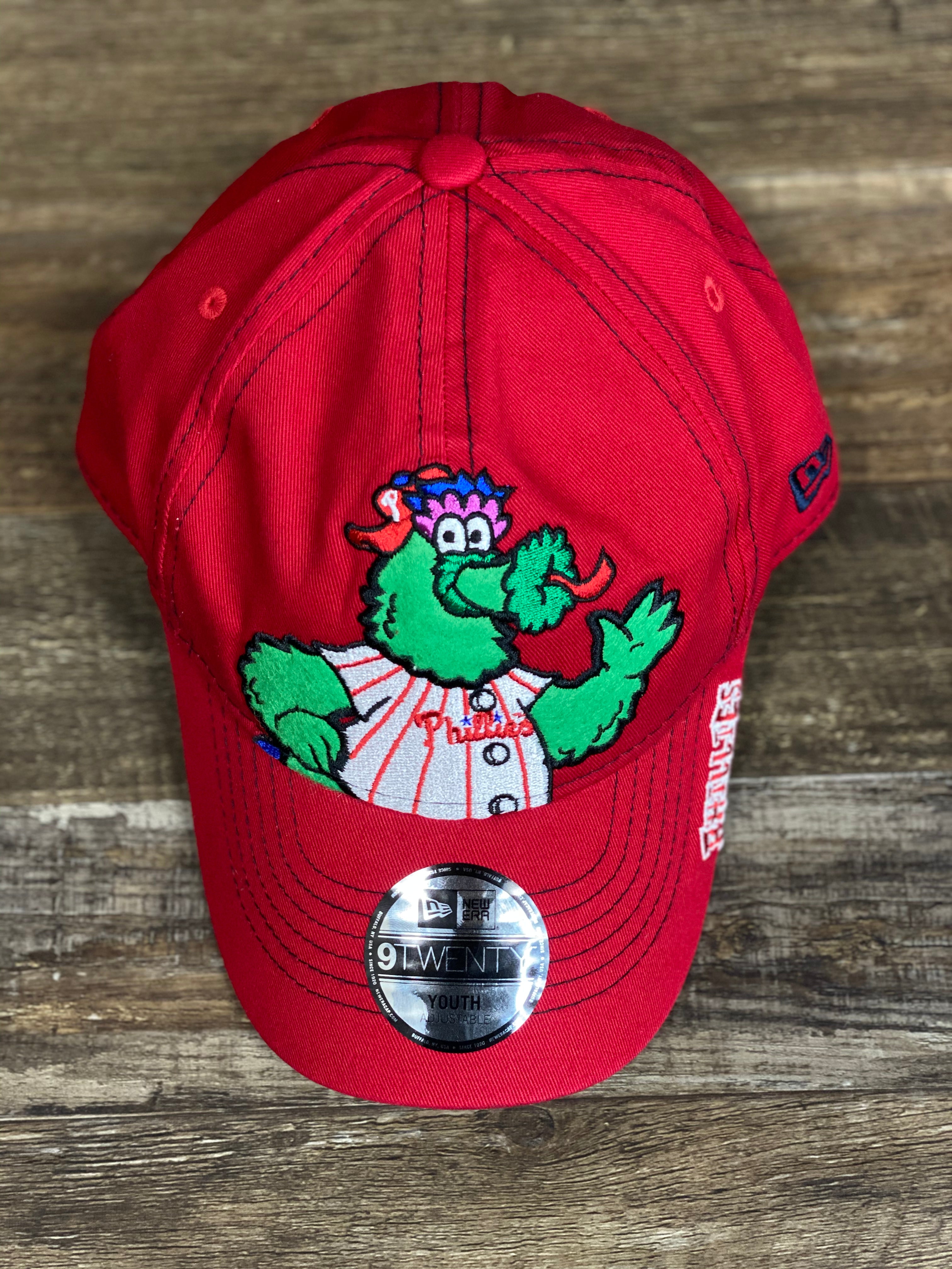 Philadelphia Phillies Kids Fuzzy Red Philly Phanatic Character Dad Hat
