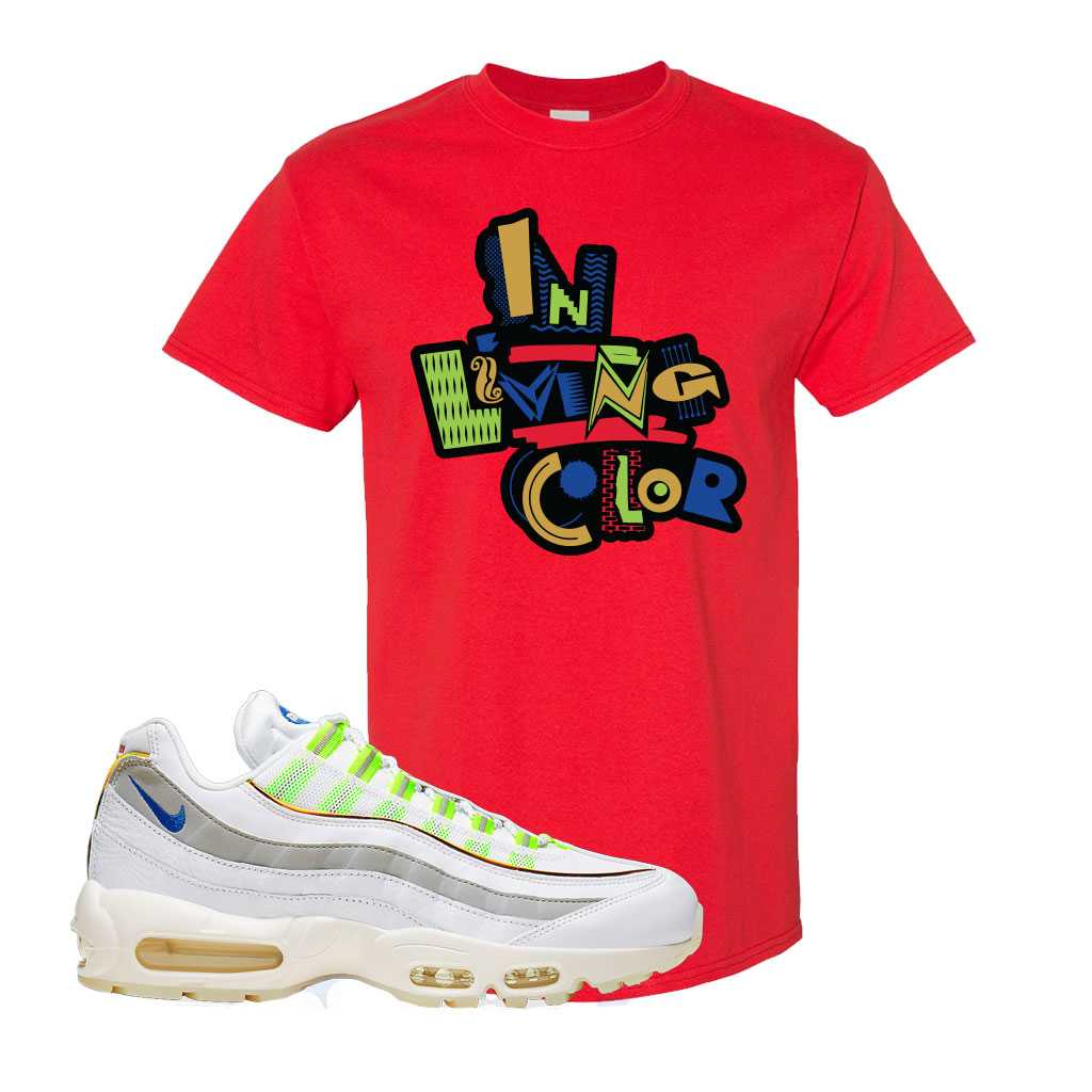 Air Max 95 De Lo Mio T Shirt | Red, In Living Color | Little Luck