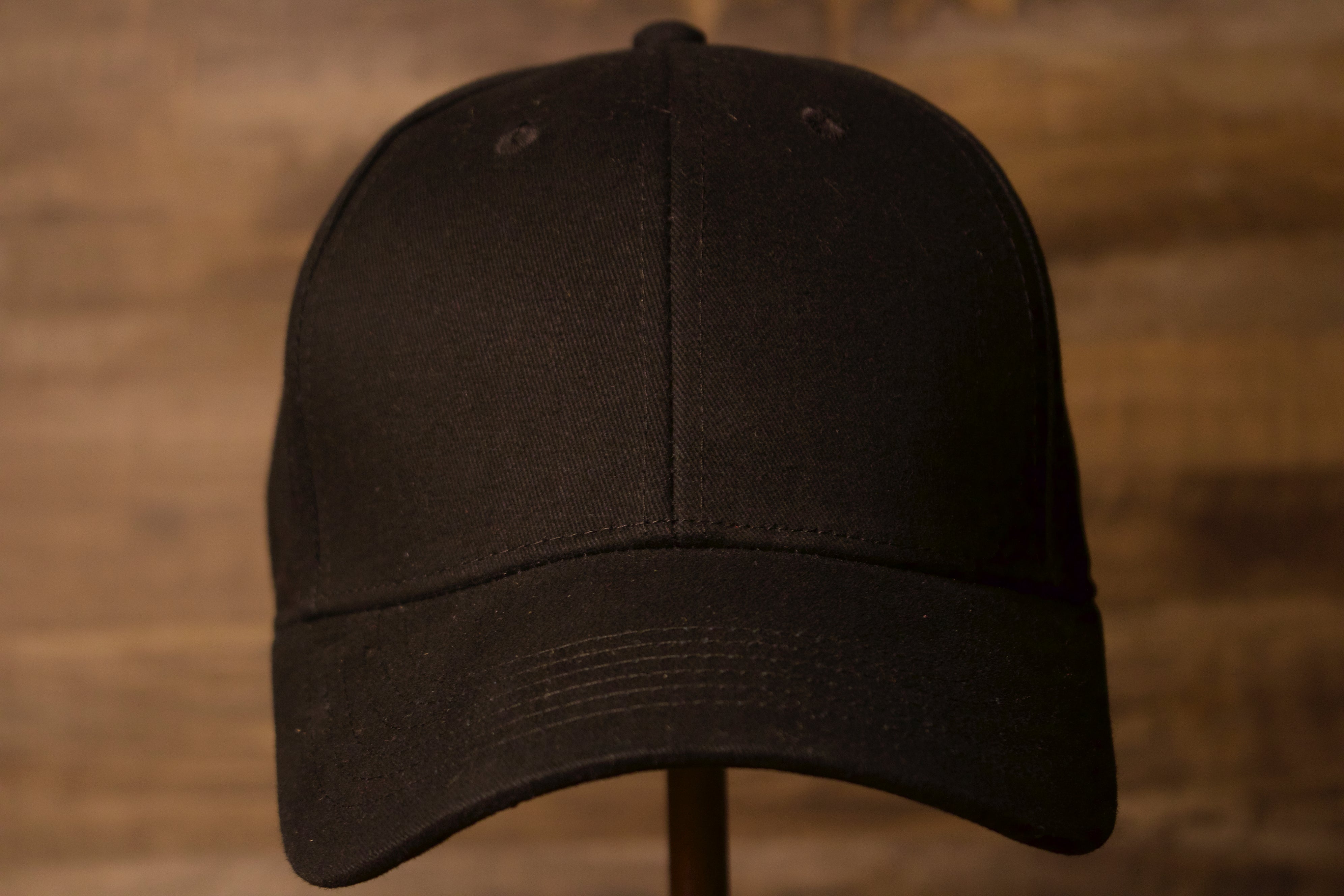 plain black flexfit hat