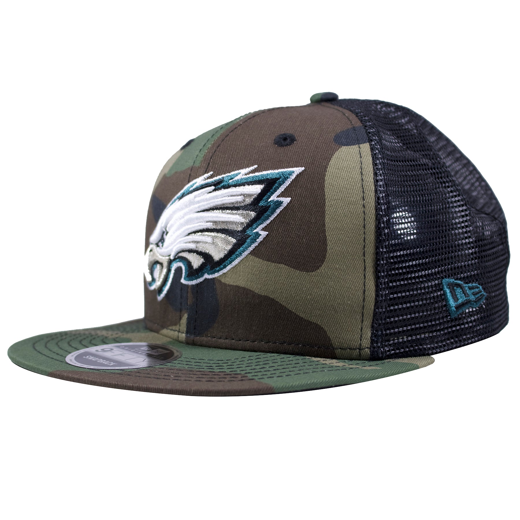 Philadelphia Eagles Camouflage Custom 950 Mesh Trucker Snapback Hat ...