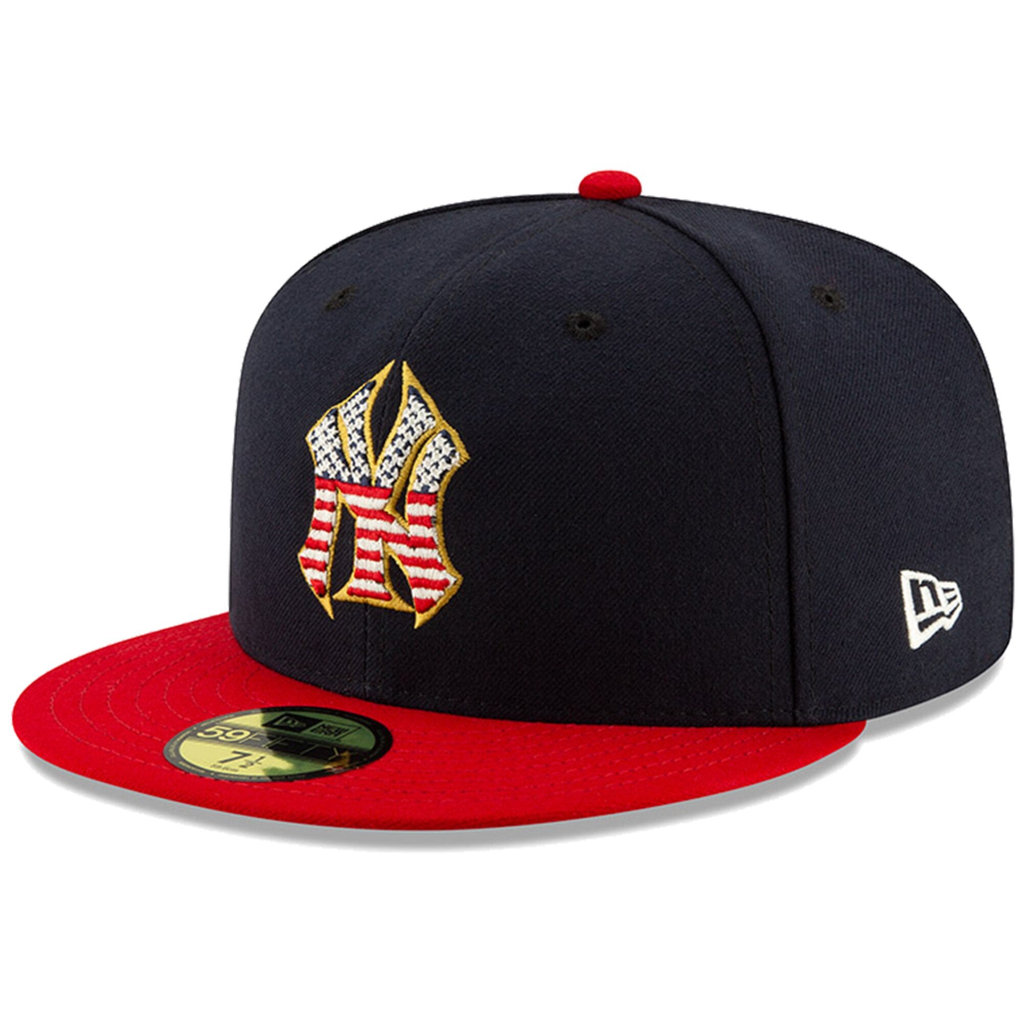 New York Yankees Stars and Stripes 2019 Fourth Of July On Field 59FIFTY ...