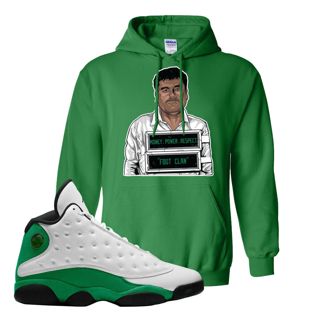 Air Jordan 13 Lucky Green Hoodie Kelly Green El Chapo