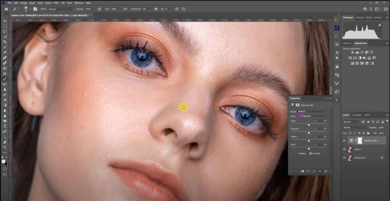 Photoshop tutorial on blood vessels removal