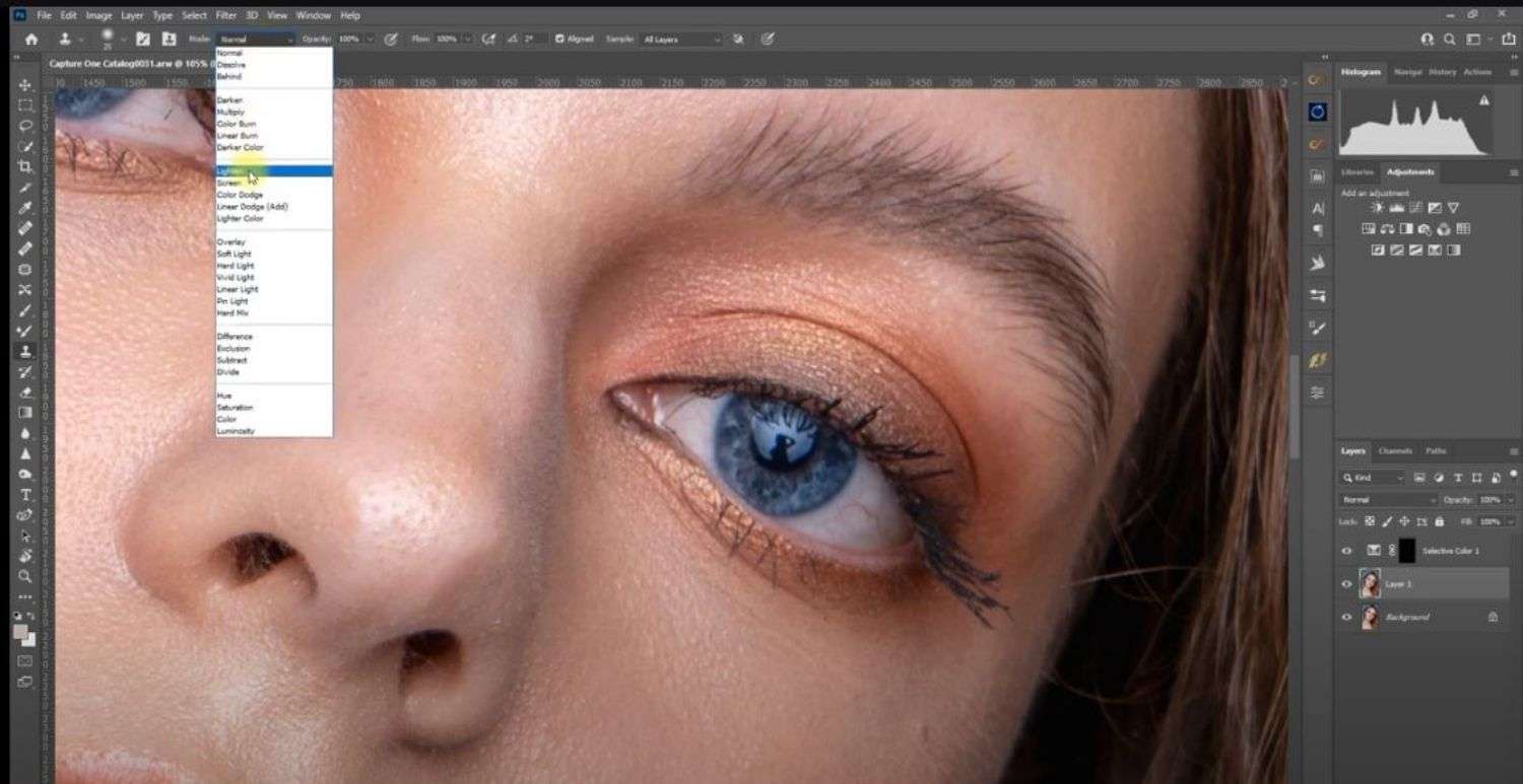 Photoshop tutorial on blood vessels removal