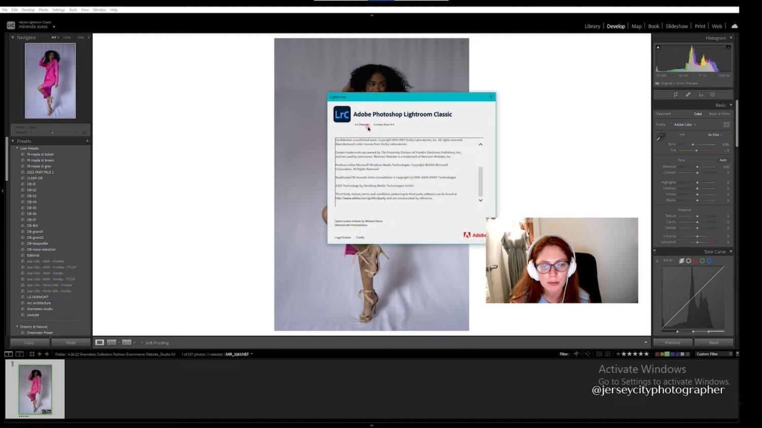 tutoriales de hacer fondo blanco en Lightroom