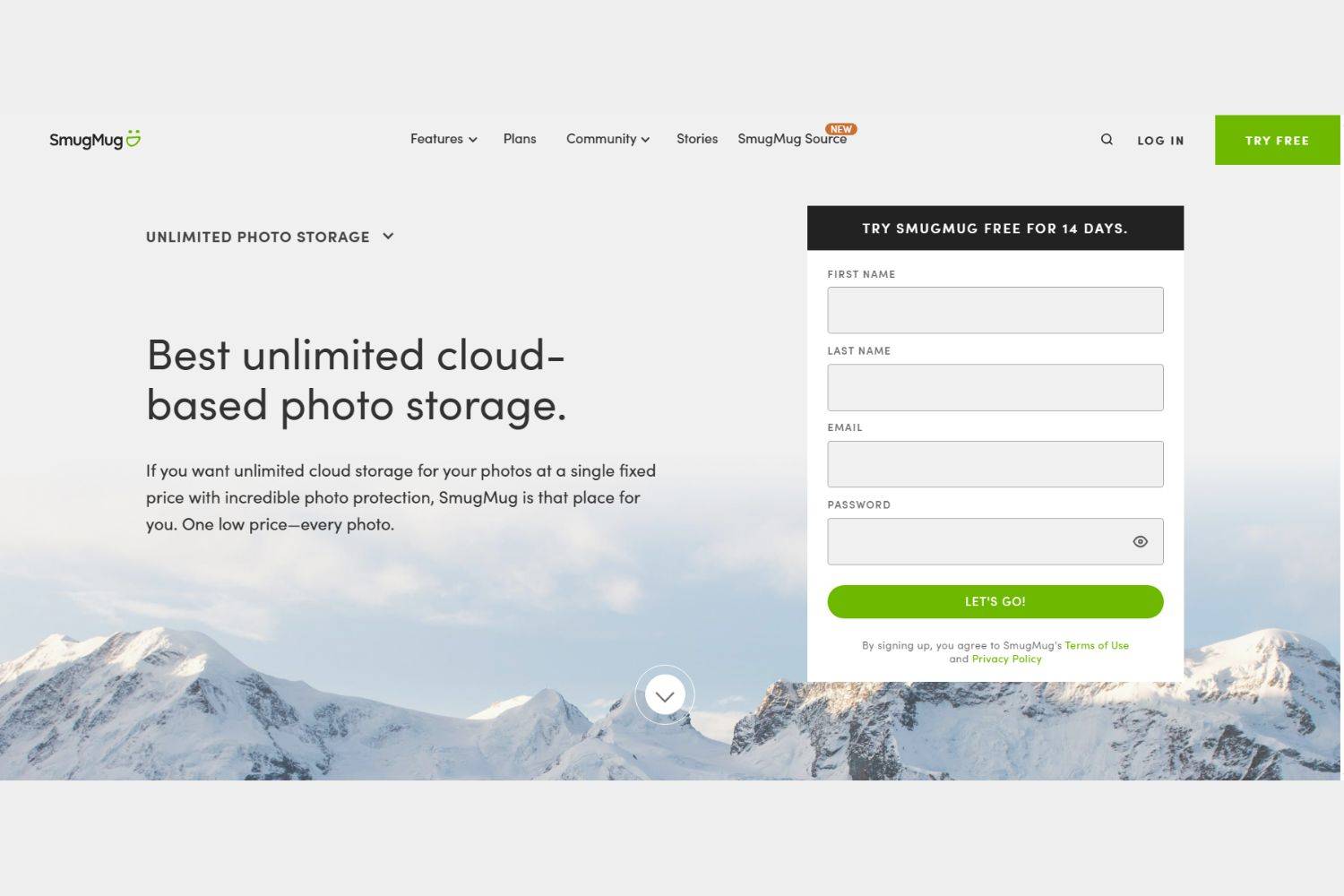 website of smugmug