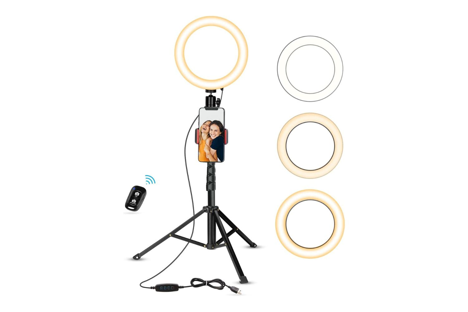 Neewer 20-inch LED Ring Light Kit - Adjustable Color Temperature