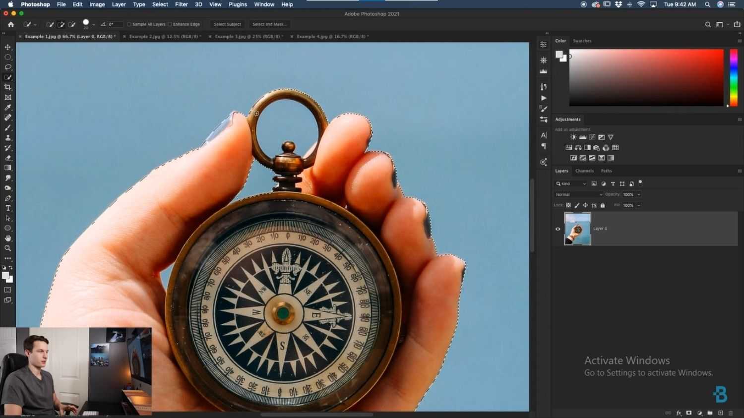 tutoriales de jugar con el color del fondo en Photoshop
