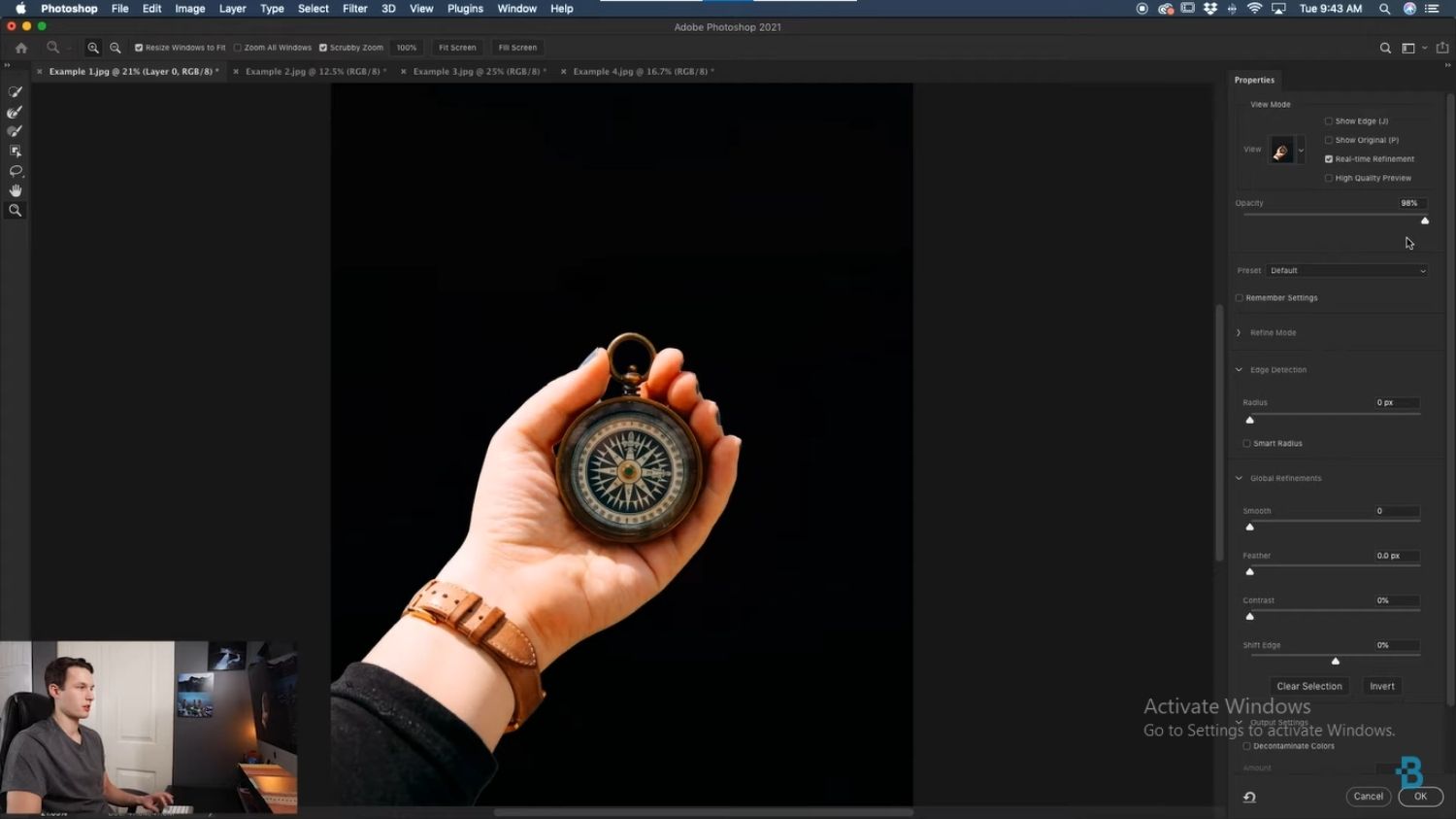 tutoriales de jugar con el color del fondo en Photoshop