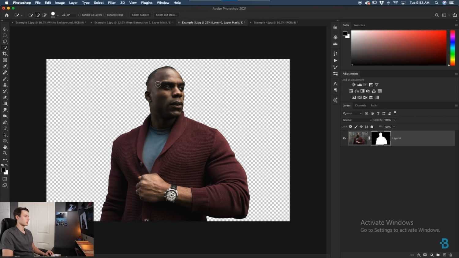 tutoriales de jugar con el color del fondo en Photoshop