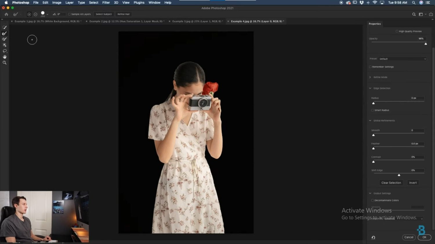 tutoriales de jugar con el color del fondo en Photoshop