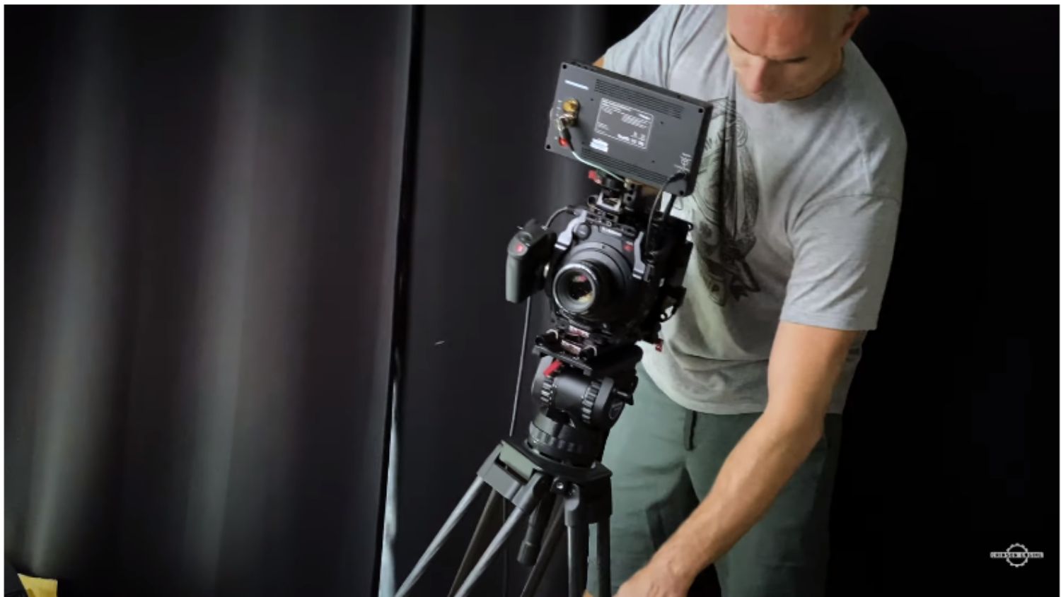 Dutch angle by shortening one of the  tripod legs