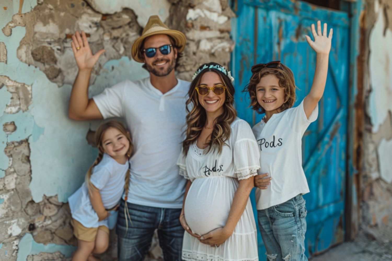 baby shot voor de zwangerschapsfotografie van een vrouw