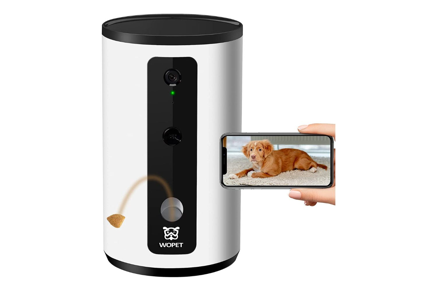 SKYMEE Dog Camera Treat Dispenser, WiFi Remote Pet Camera with Two-Way  Audio and Night Vision, Compatible with Alexa