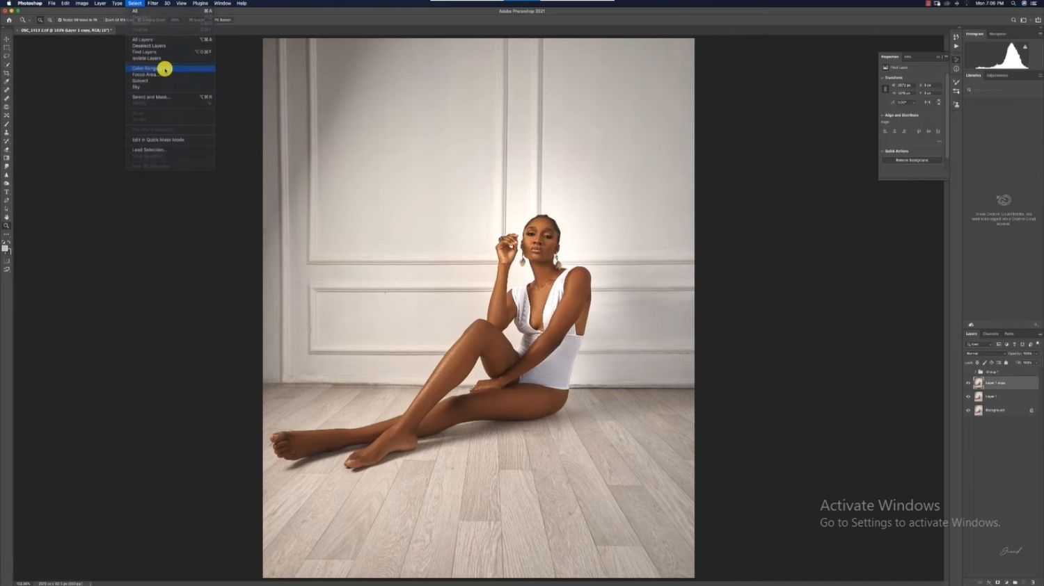 tutoriales de hacer fondo blanco en Photoshop